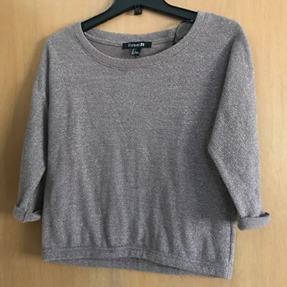 Stylish sparkly Forever 21 knit top